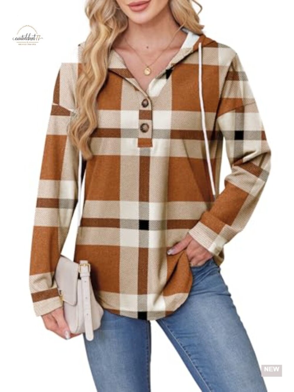 Womens V Neck Hooded Sweatshirt Loose Flowy Tunic Top Long Sleeve Pullover - Picture 2 of 6